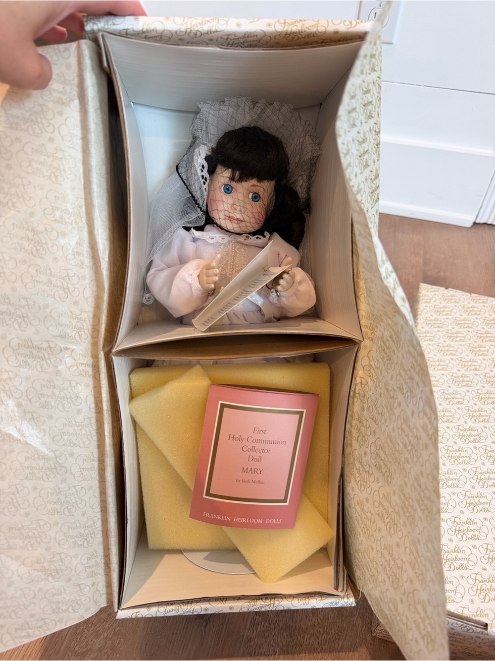 First Holy Communion Collector Doll - Pink Outfit by